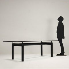 Cassina LC6 Table Glass Italy 1980s