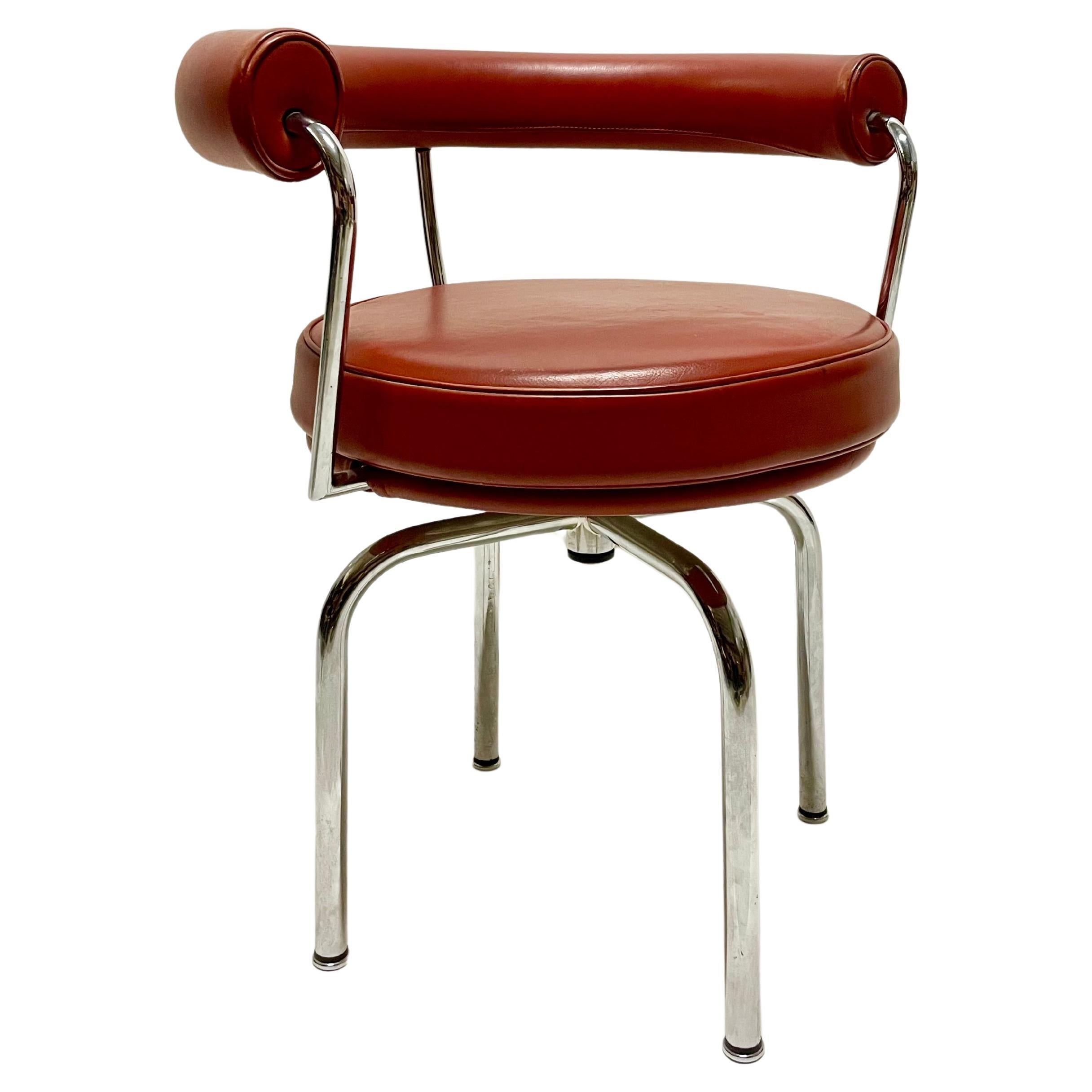 Cassina LC7 Chair Burgundy  For Sale