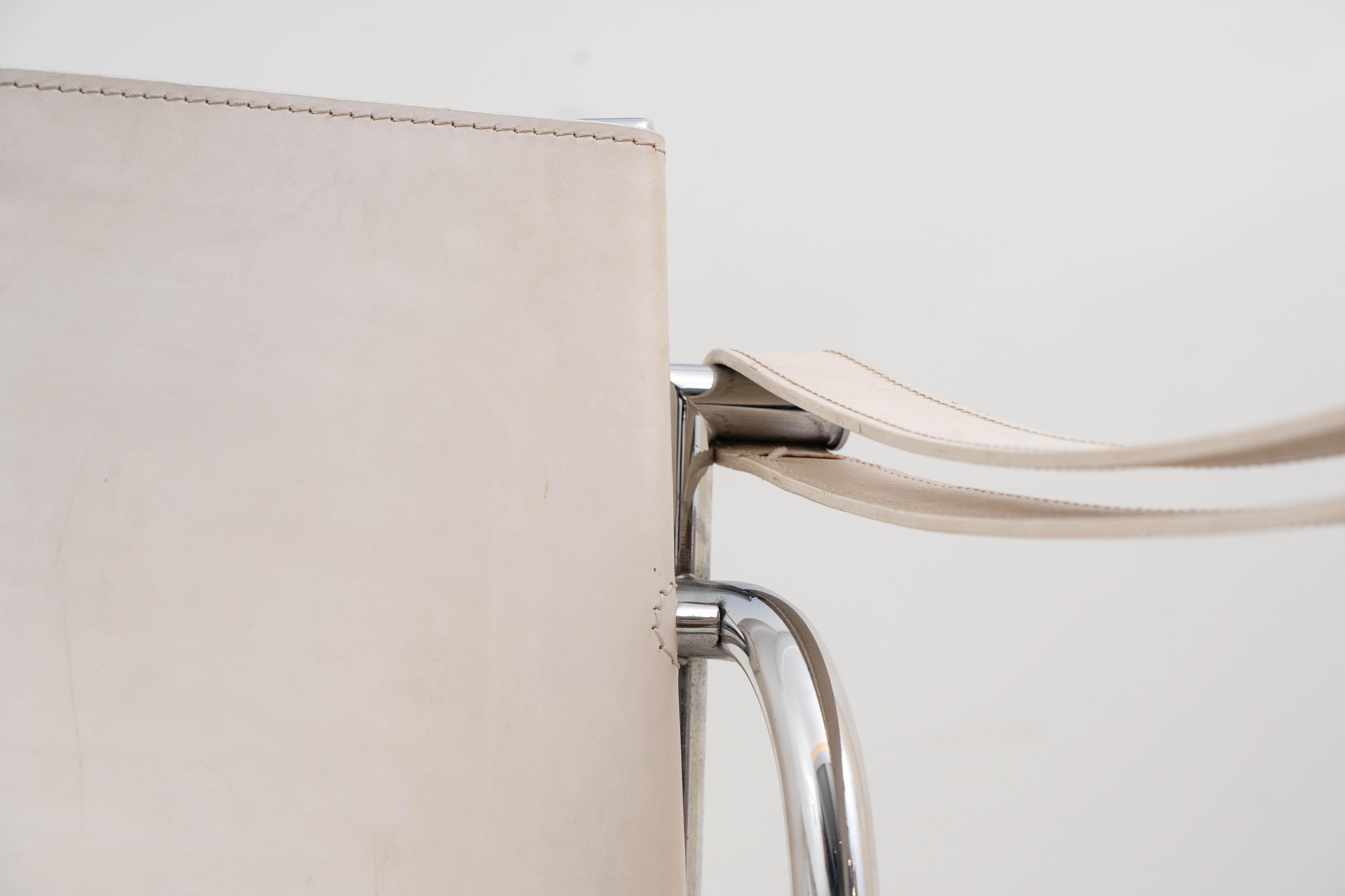 Cassina - Le Corbusier - Poltrona (2) - LC1 - Cromo, pelle in vendita 7