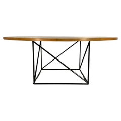 Cassina Le Corbusier “LC15” Round Circular Dining Table – In Natural Oak