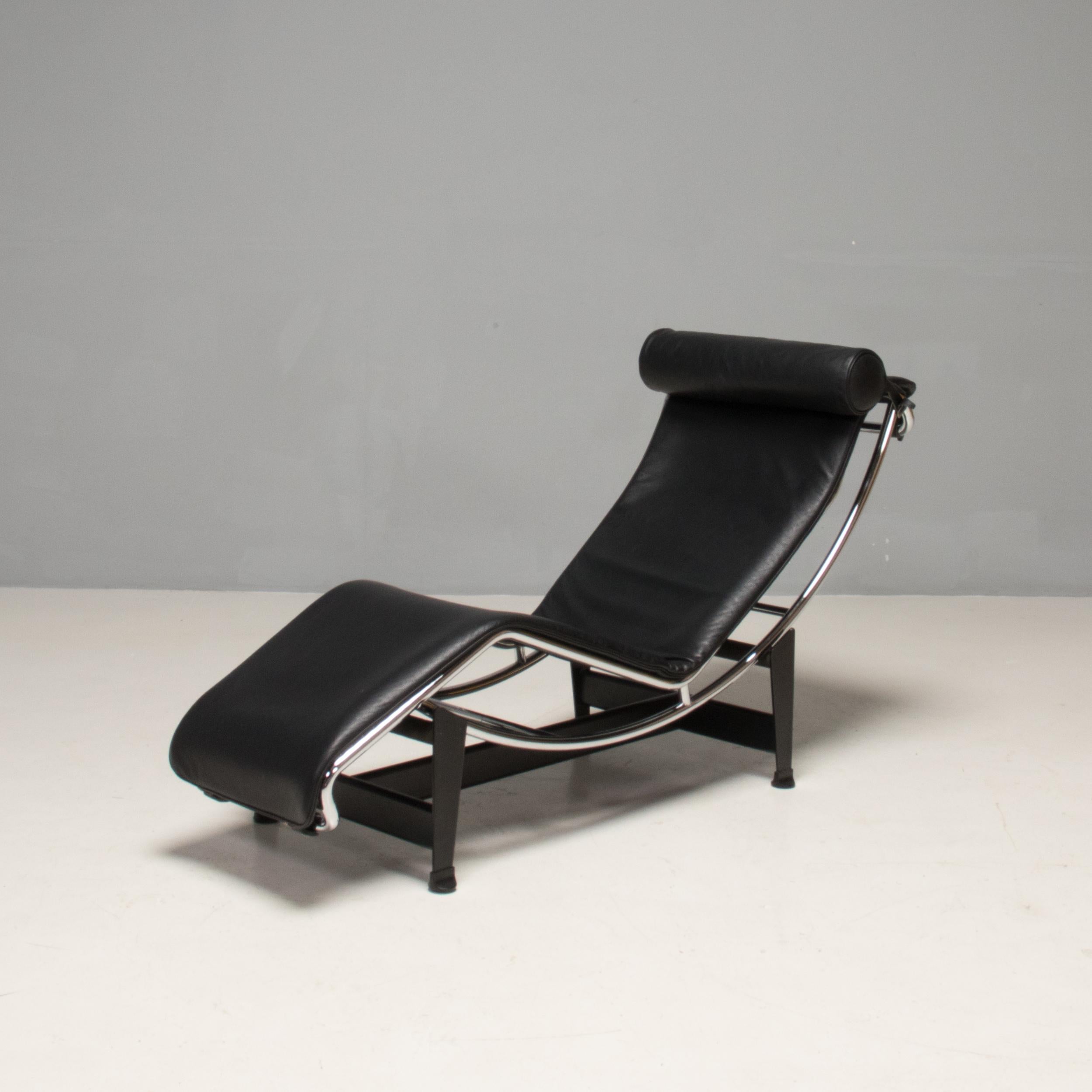Now known as the 4 Chaise Longue à Reglage Continu, the LC4 chaise longue was originally introduced at the Salon d’Automne in 1929 by the designers Le Corbusier, Pierre Jeanneret and Charlotte Perriand.

Since then the LC4 chaise has become one of