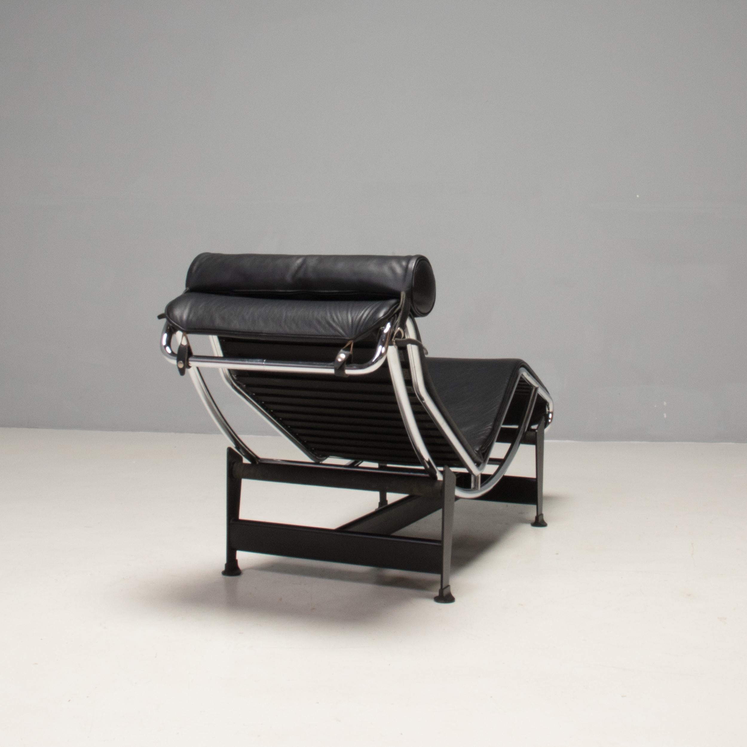 Leather Cassina Le Corbusier, Pierre Jeanneret & Charlotte Perriand LC4 Chaise Lounge