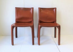 Cassina Leather Cab Side Chairs