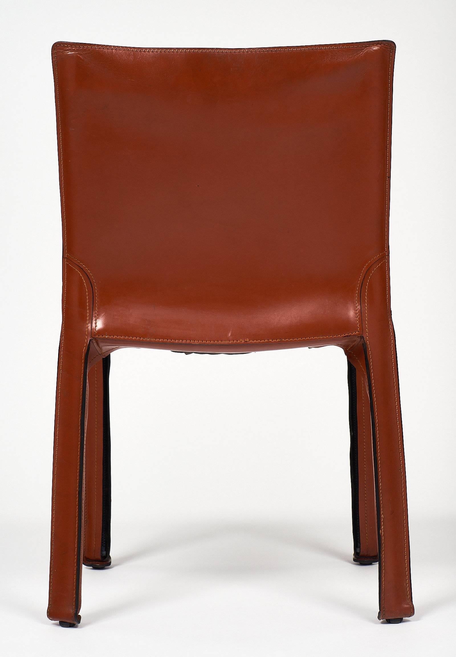 Cassina Leather Dining Chairs 4