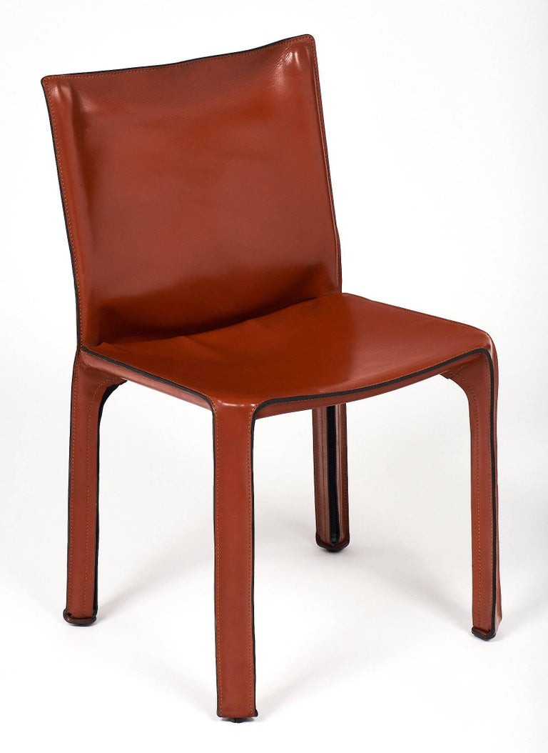 Cassina Leather Dining Chairs at 1stDibs cassina dining chairs