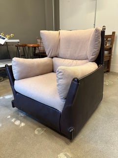 Ledersessel von Cassina, Italien, 1970er-1980er Jahre