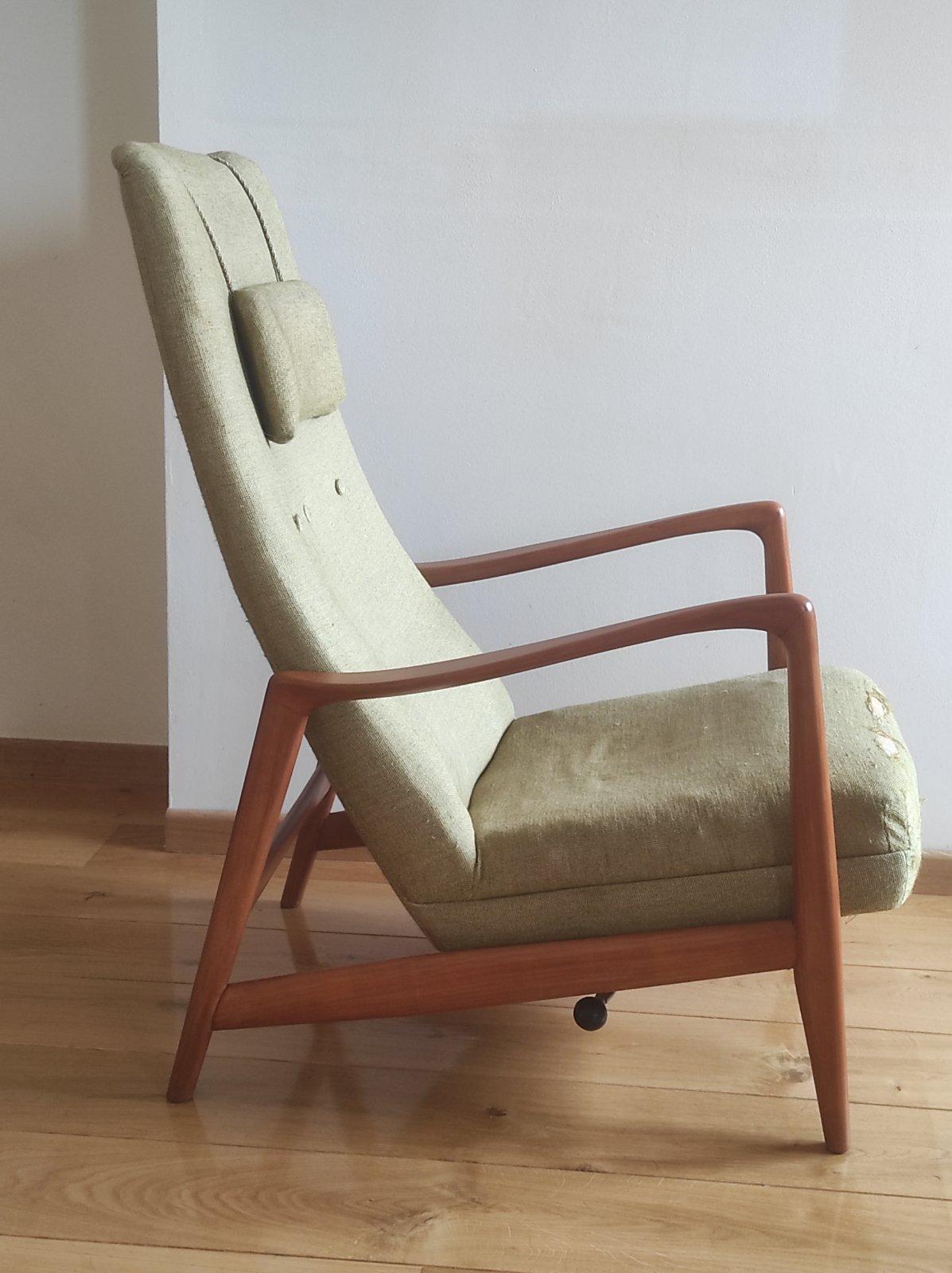 Cassina Longue Chaior 829 von Gio Ponti für Hotel Parco Dei Principi Sorento, 1960 (Italienisch) im Angebot