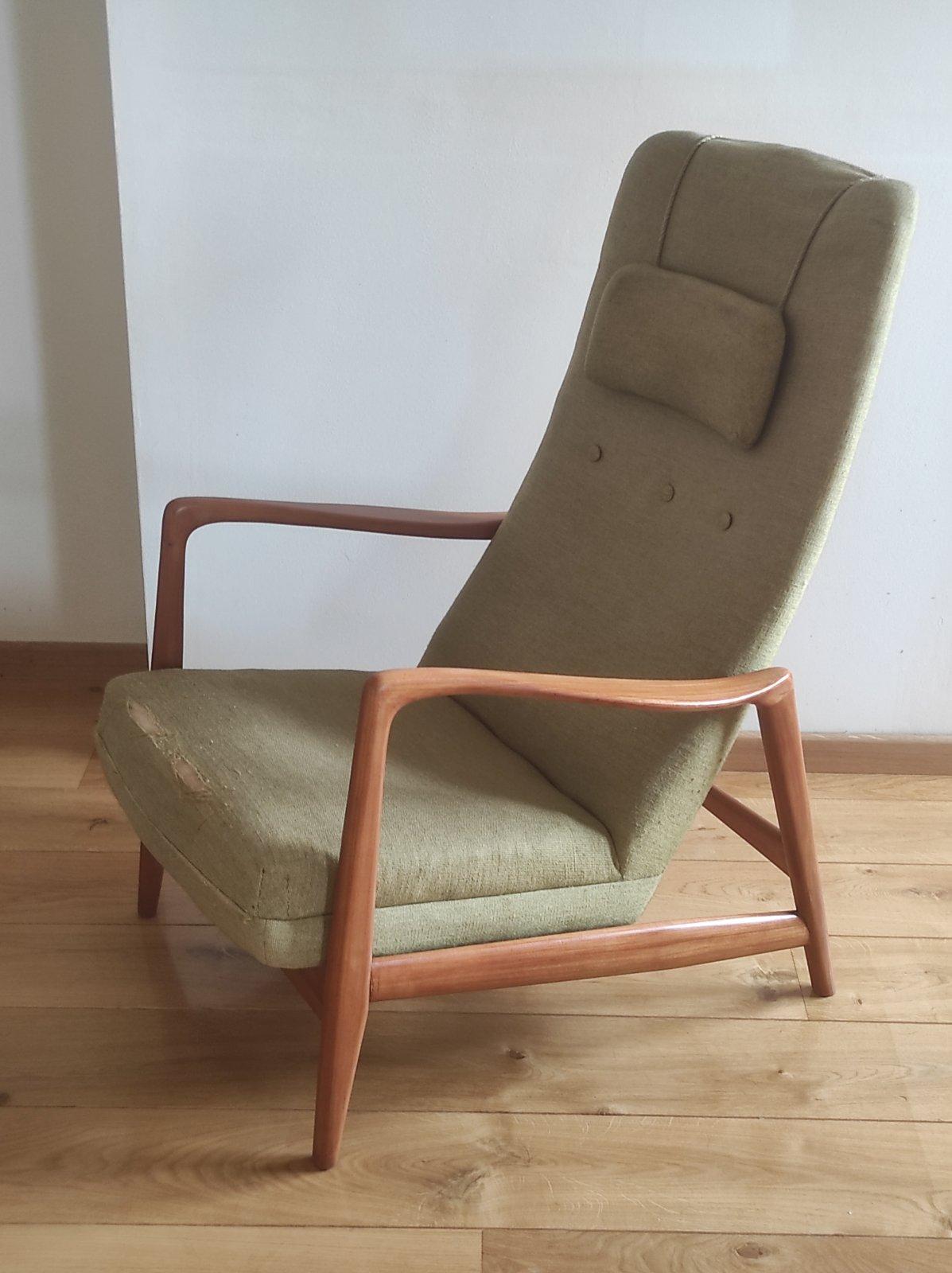 Cassina Longue Chaior 829 von Gio Ponti für Hotel Parco Dei Principi Sorento, 1960 (Mitte des 20. Jahrhunderts) im Angebot