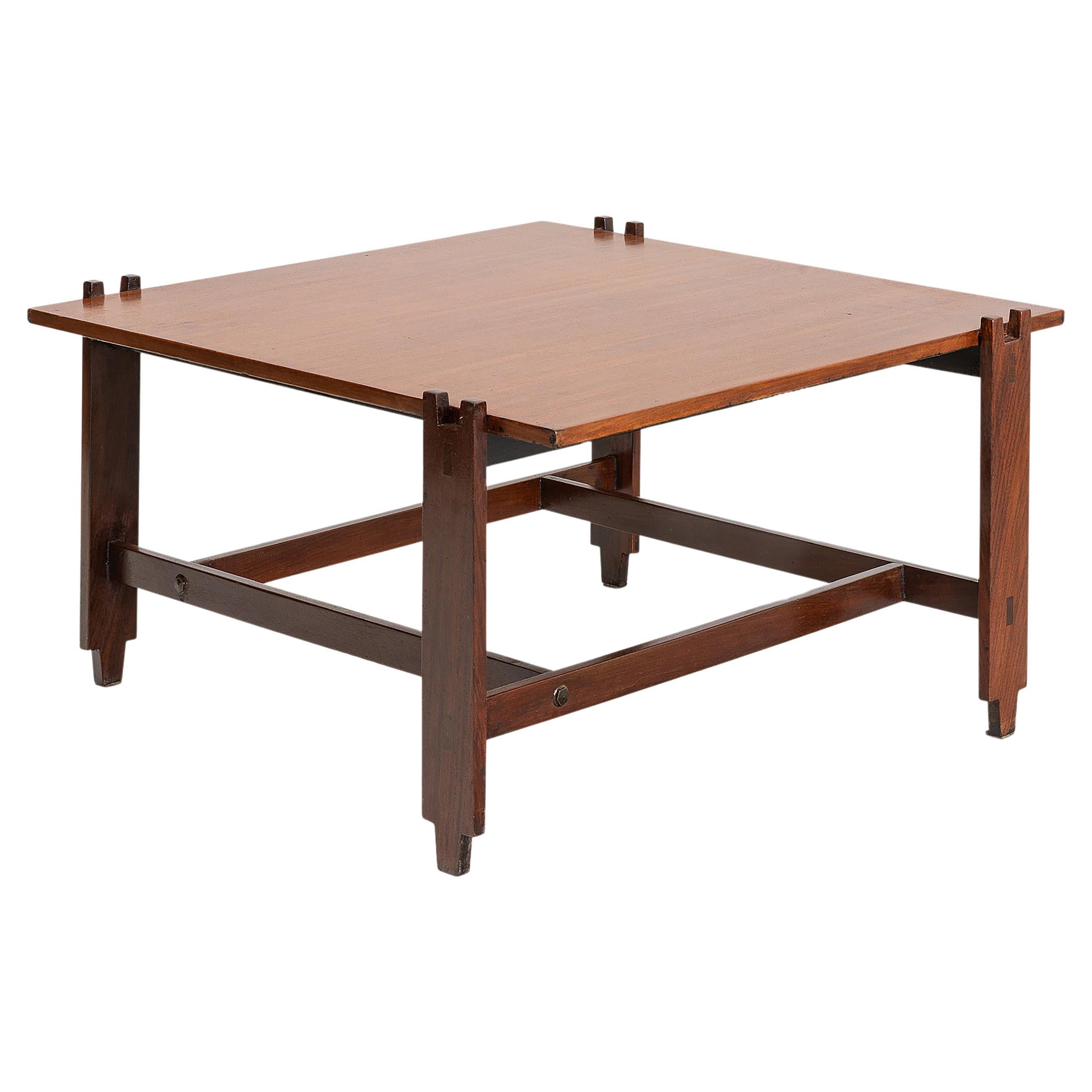 Cassina, Low wooden table, 1960 ca.