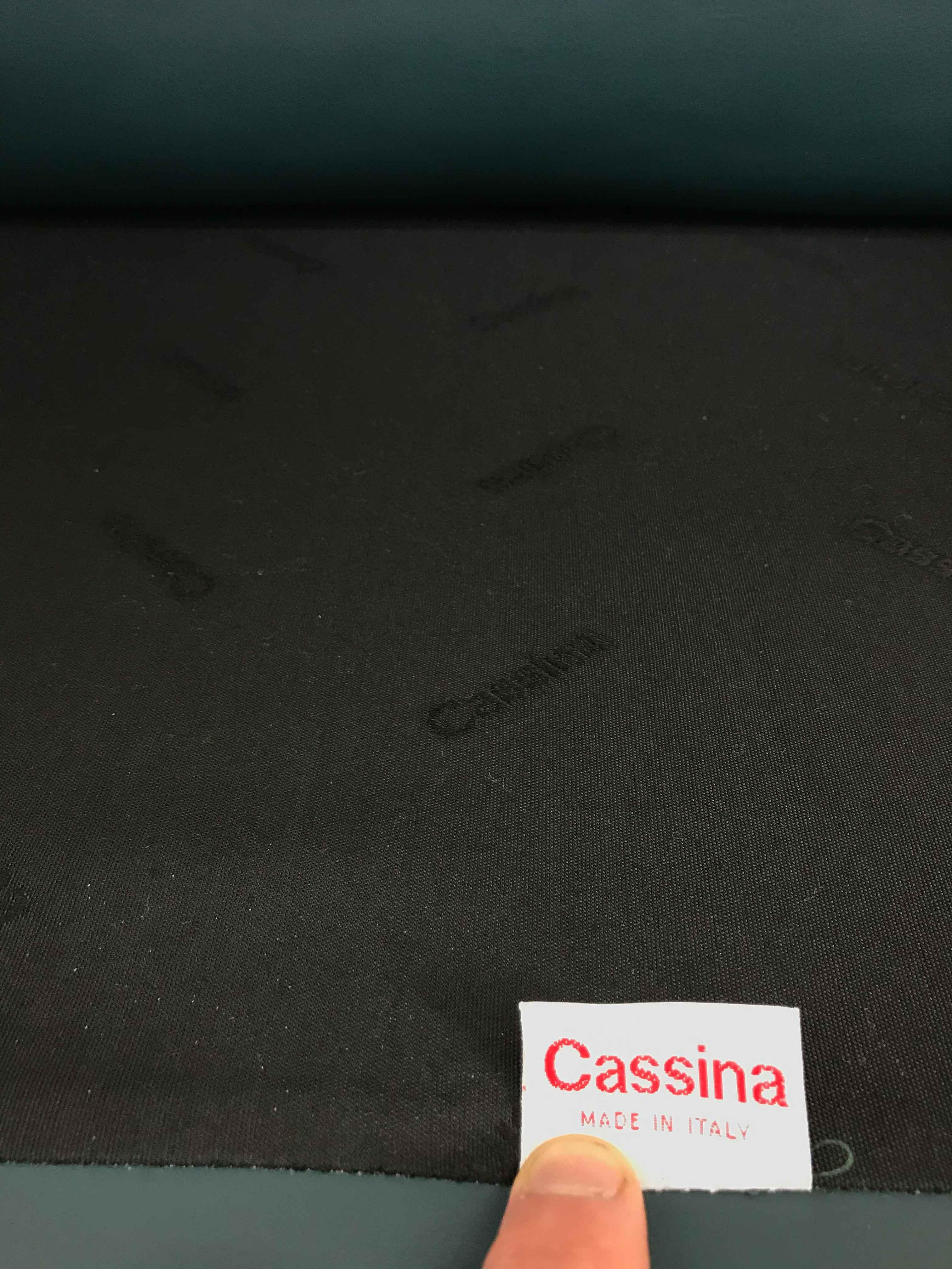 Late 20th Century Cassina Maralunga 3-Seat Sofa by Vico Magistretti in Petrol-Darkgreen Leather