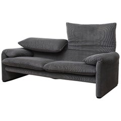 Cassina Maralunga Corduroy Sofa by Vico Magistretti