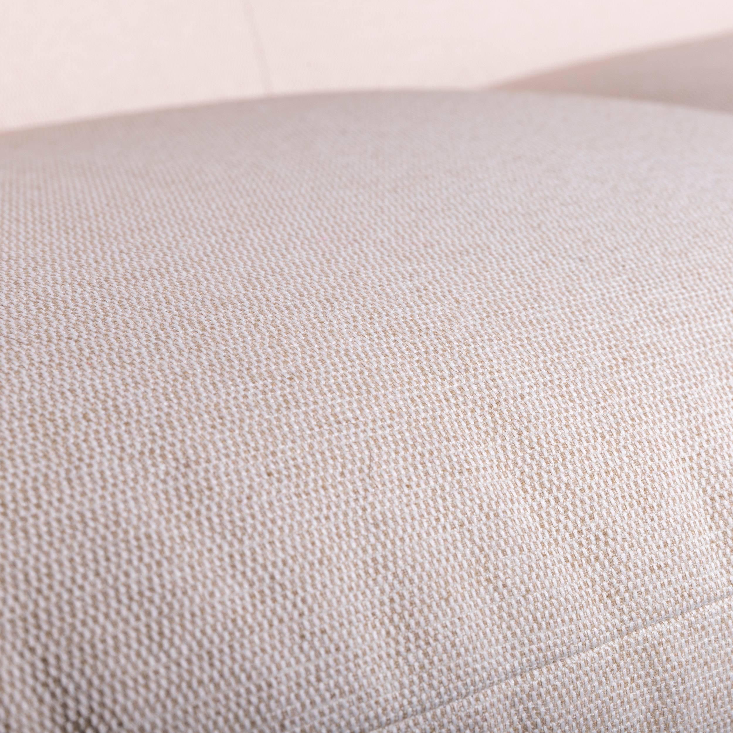 Cassina Maralunga Designer Sofa Set Off-White Fabric 4