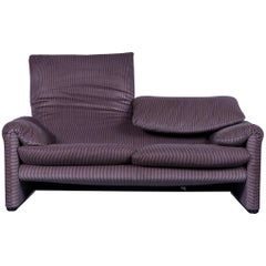 Cassina Maralunga Fabric Sofa Brown Two-Seat