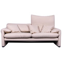 maralunga sofa 3 seater Cassina Maralunga Fabric Sofa Off-White Three-Seater