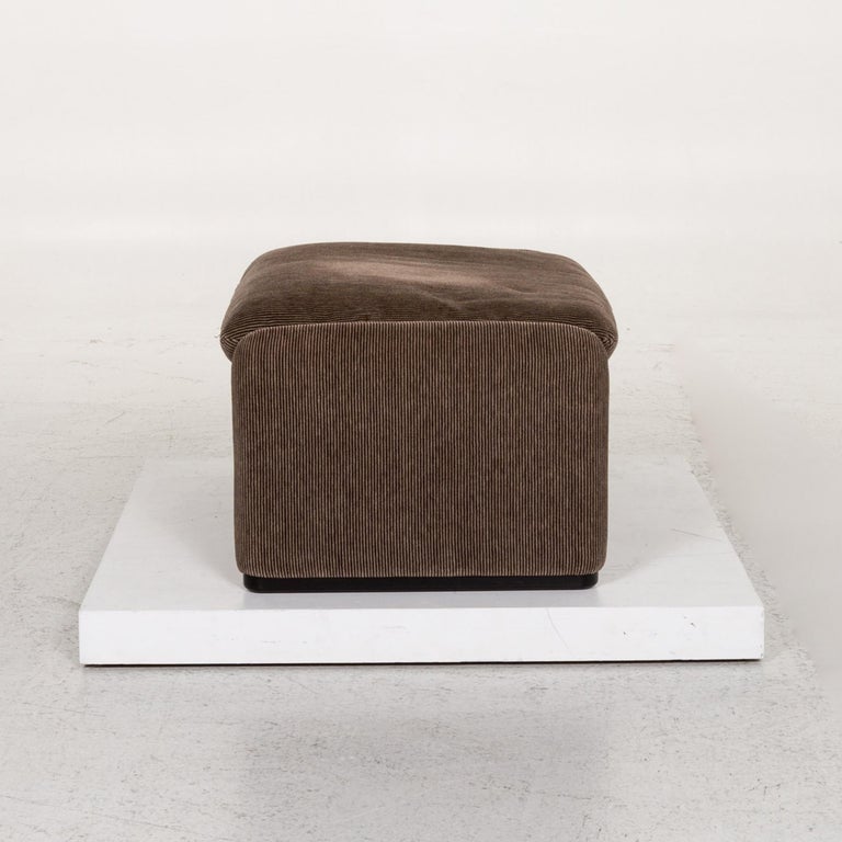 Cassina Maralunga Fabric Sofa Set Brown 1 Two-Seat 1 Stool Function at ...
