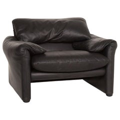 Cassina Maralunga Leder Sessel Schwarz Funktion