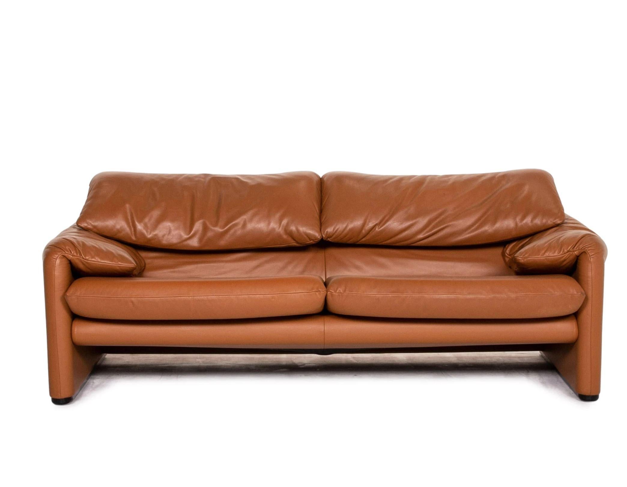 Cassina Maralunga Leder Sofa Cognac Braun Dreisitzer Funktion Couch at  1stDibs | leder couch, sofas braun, sofa leder