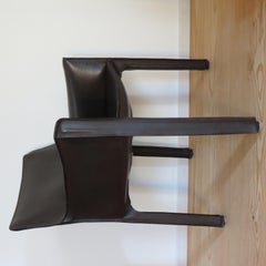 Cassina Mario Bellini 413 Cab 1977 Design 4 Available Leather Dining Chair