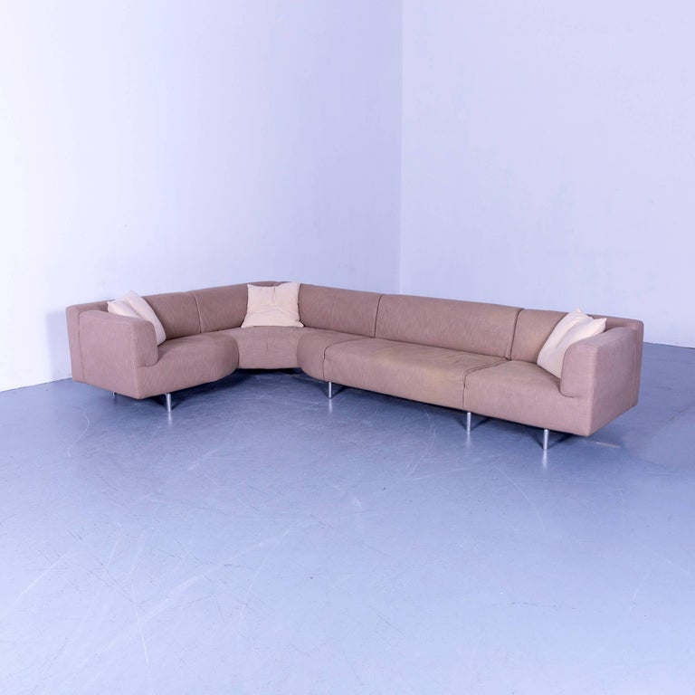 Cassina Met Designer Corner Sofa, OffWhite Fabric For Sale at 1stDibs