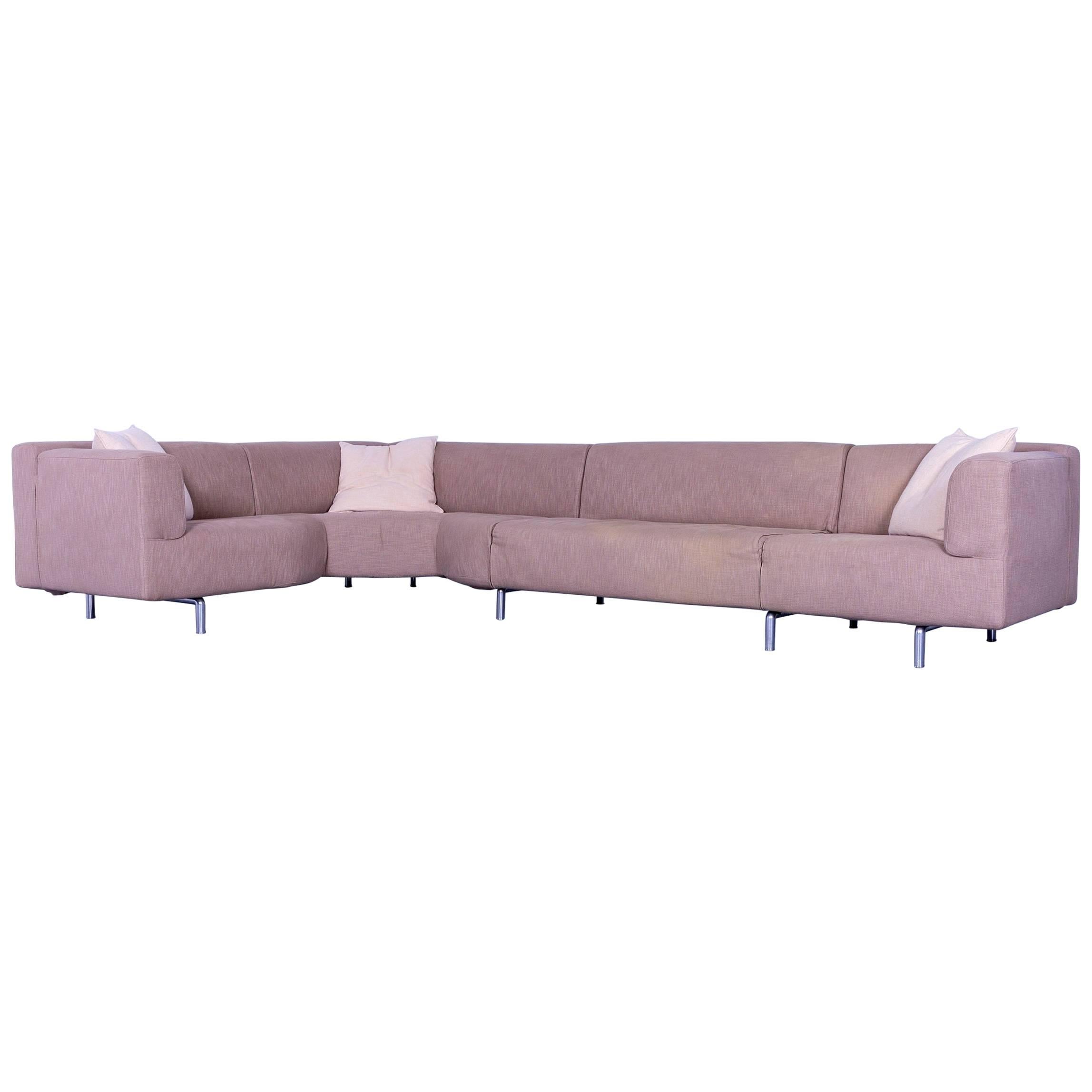 Cassina Met Designer Corner Sofa, Off-White Fabric For Sale