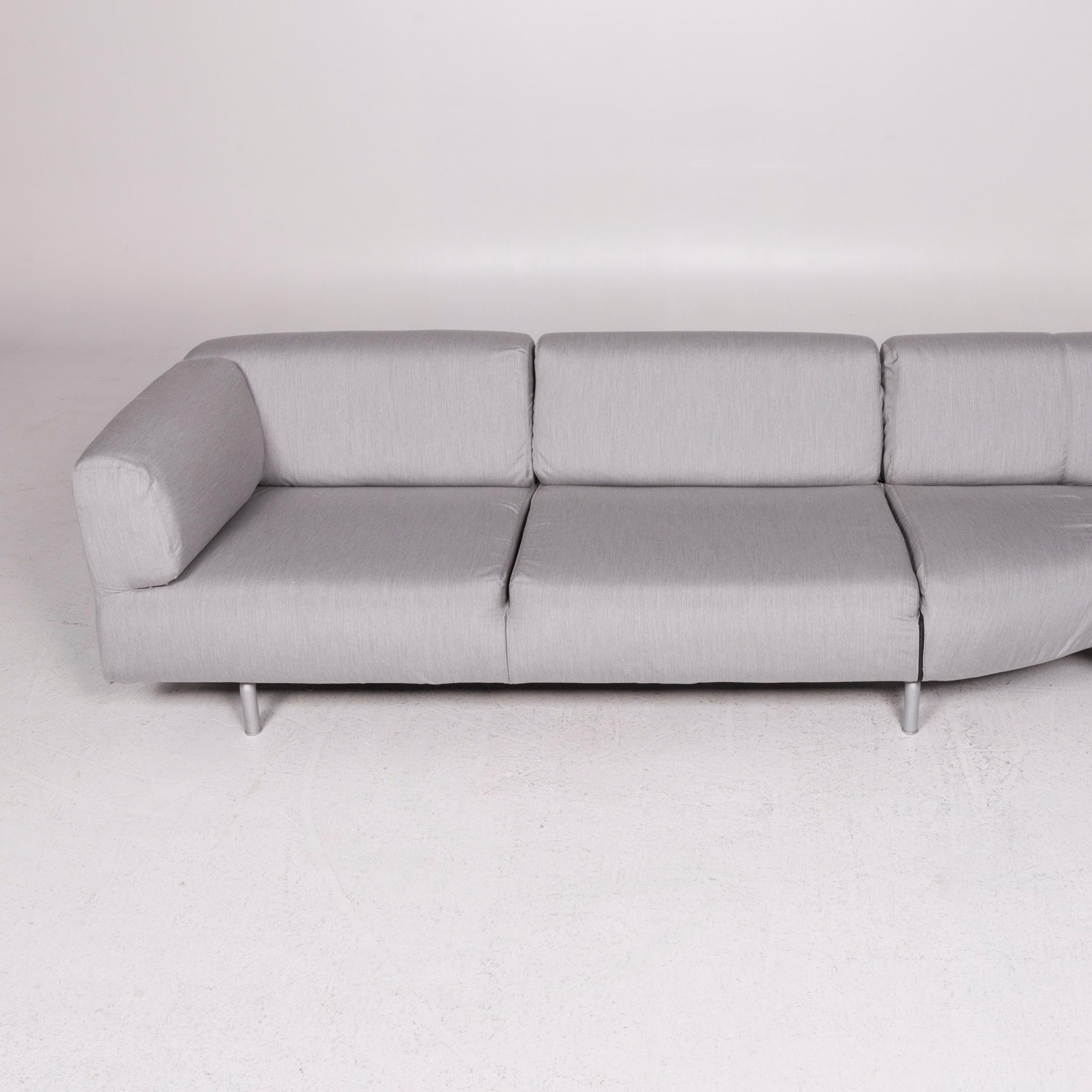 Contemporary Cassina Met Fabric Corner Sofa Gray Sofa Couch For Sale