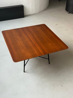 Couchtisch aus Holz und Metall/ Messing von Ico Parisi für Cassina, 1957