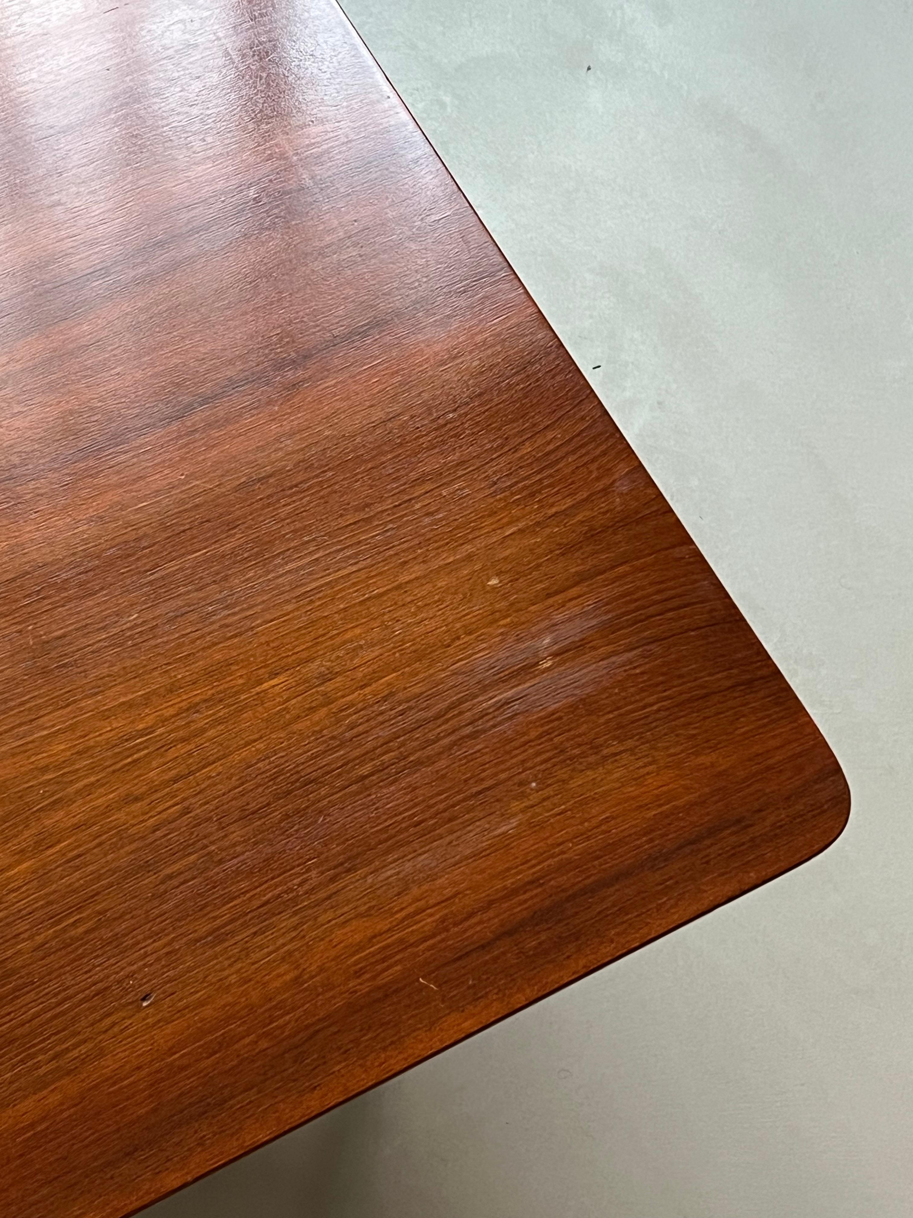 Coffee table in Wood and Metal/Brass by Ico Parisi for Cassina 1957 For Sale 1