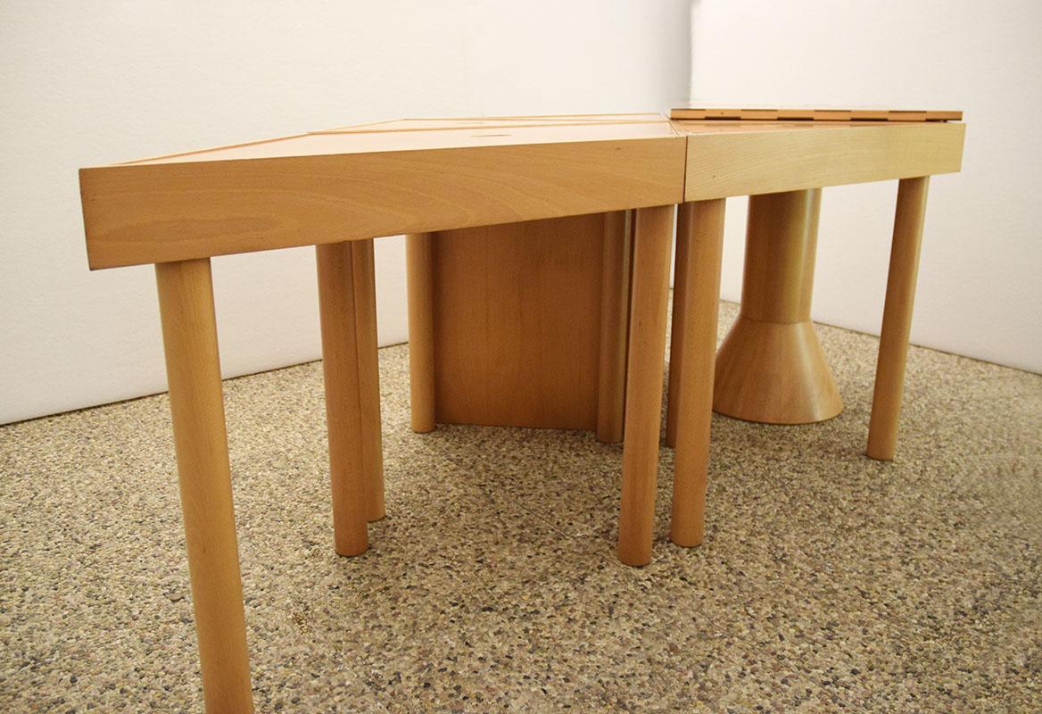 Late 20th Century Cassina modular table Tangram design Massimo Morozzi 1980s