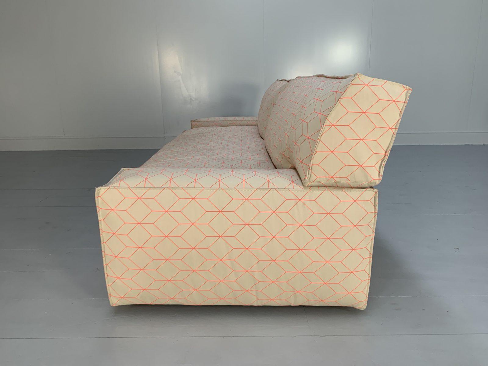 Canapé sectionnel à 4 places Cassina MyWorld en toile à imprimé géométrique en vente 1
