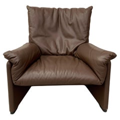 Cassina "Palmaria" Leather Lounge Chair