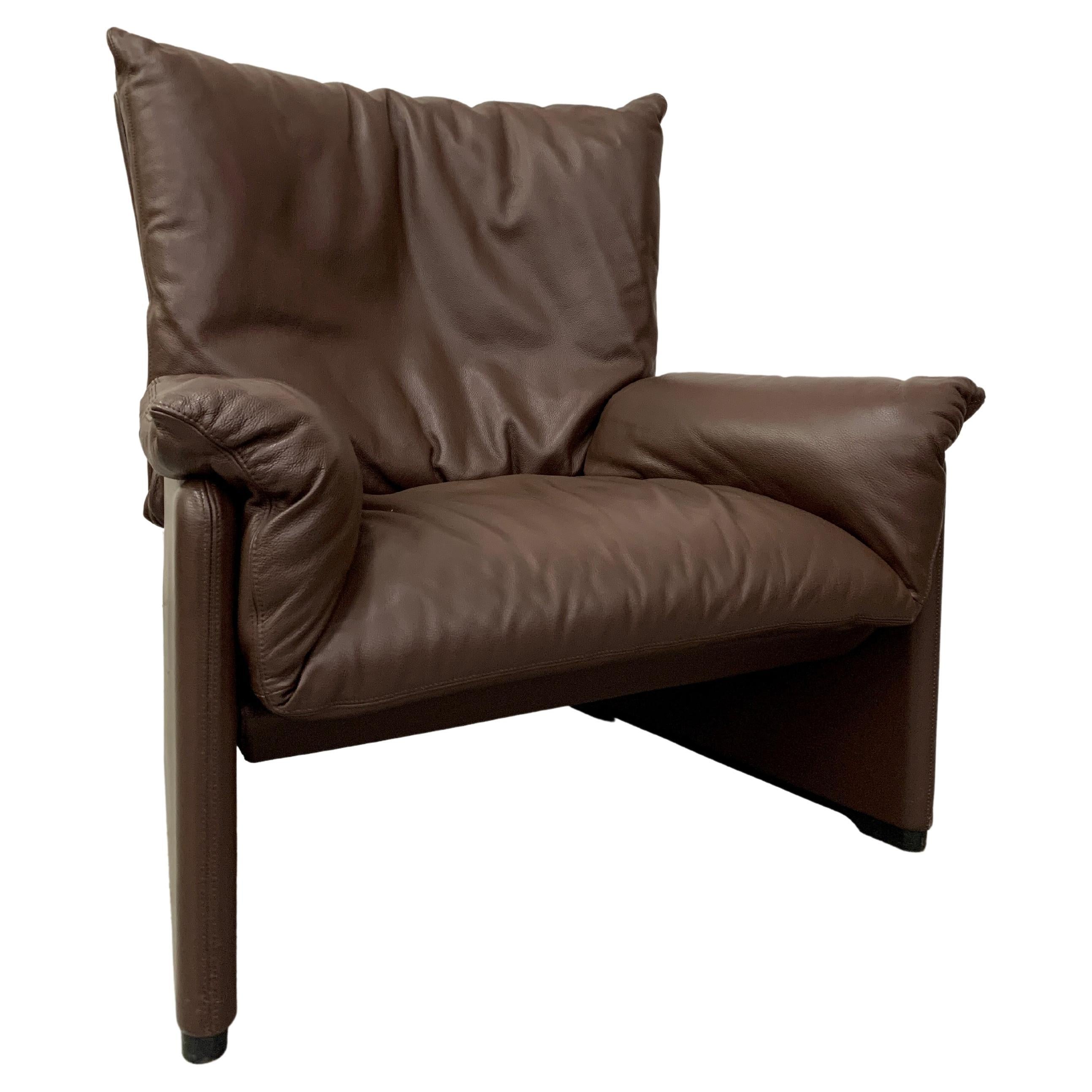 Cassina "Palmaria" Leather Lounge Chair  For Sale