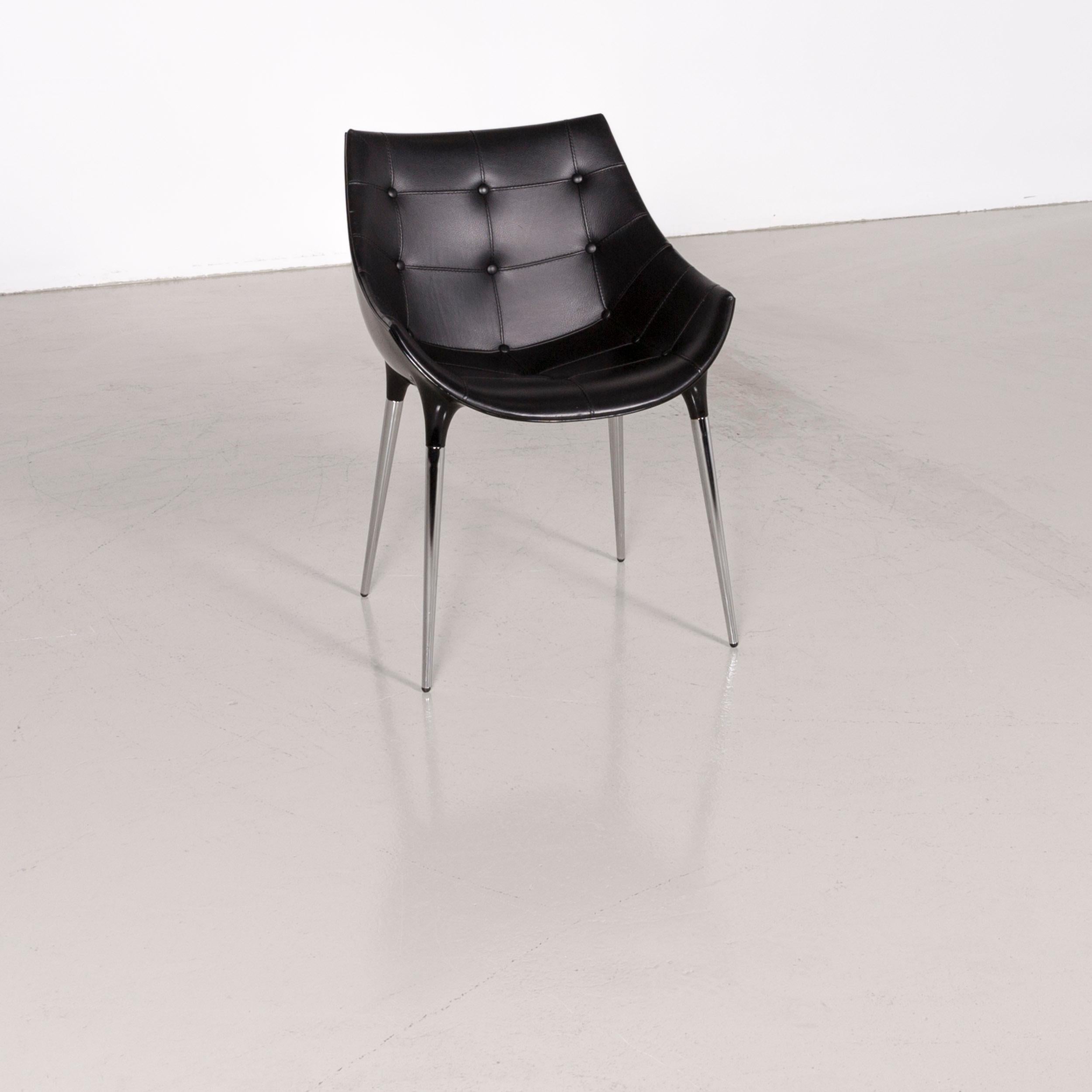 Cassina passion leather armchair black by Philippe Starck.