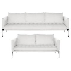 Cassina & Philippe Starck - Pair of Sofas Volage White Leather