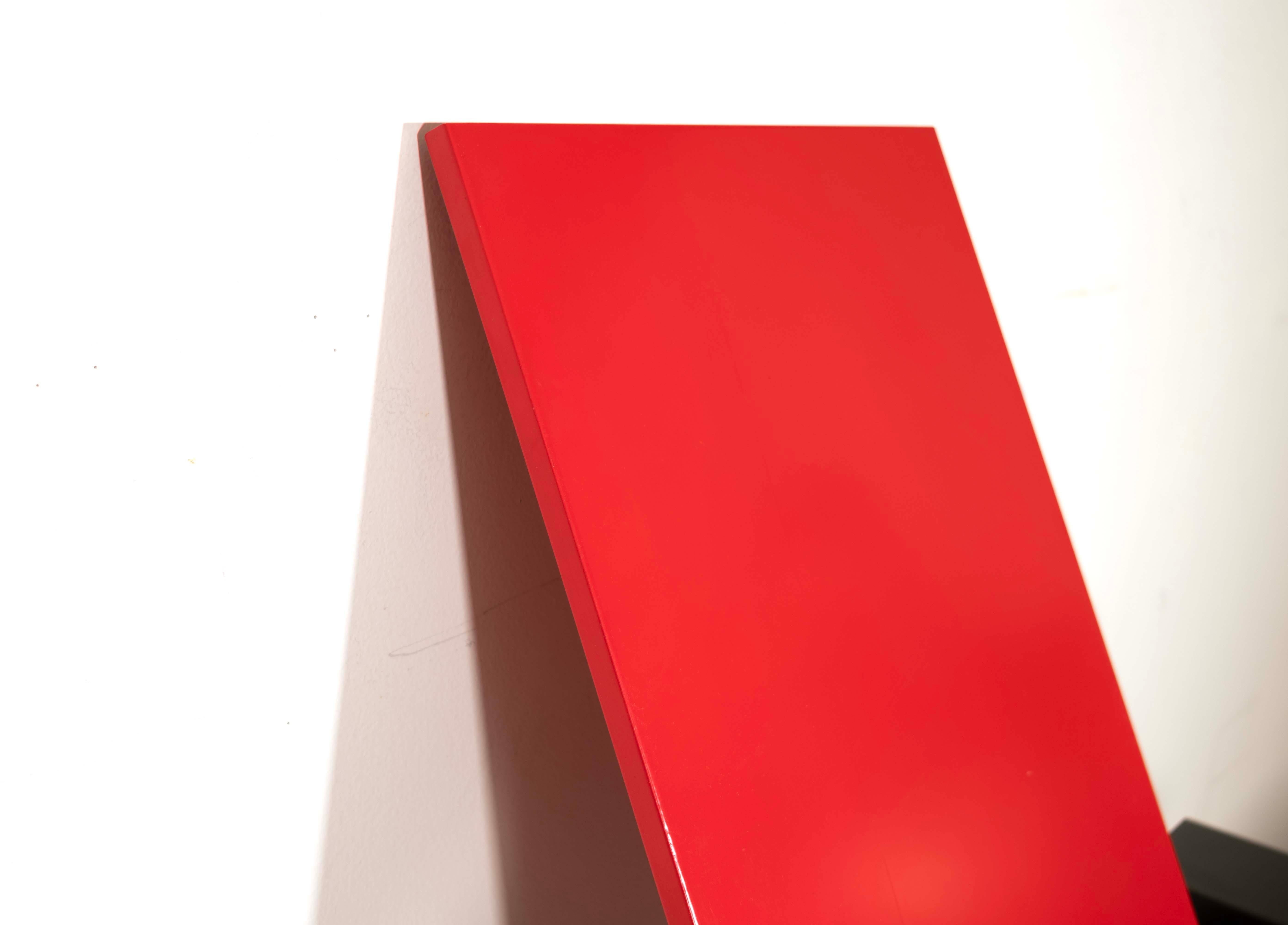 Cassina Rot Blau und Gelb Stuhl Gerrit Thomas Rietvild Post Modern im Angebot 1