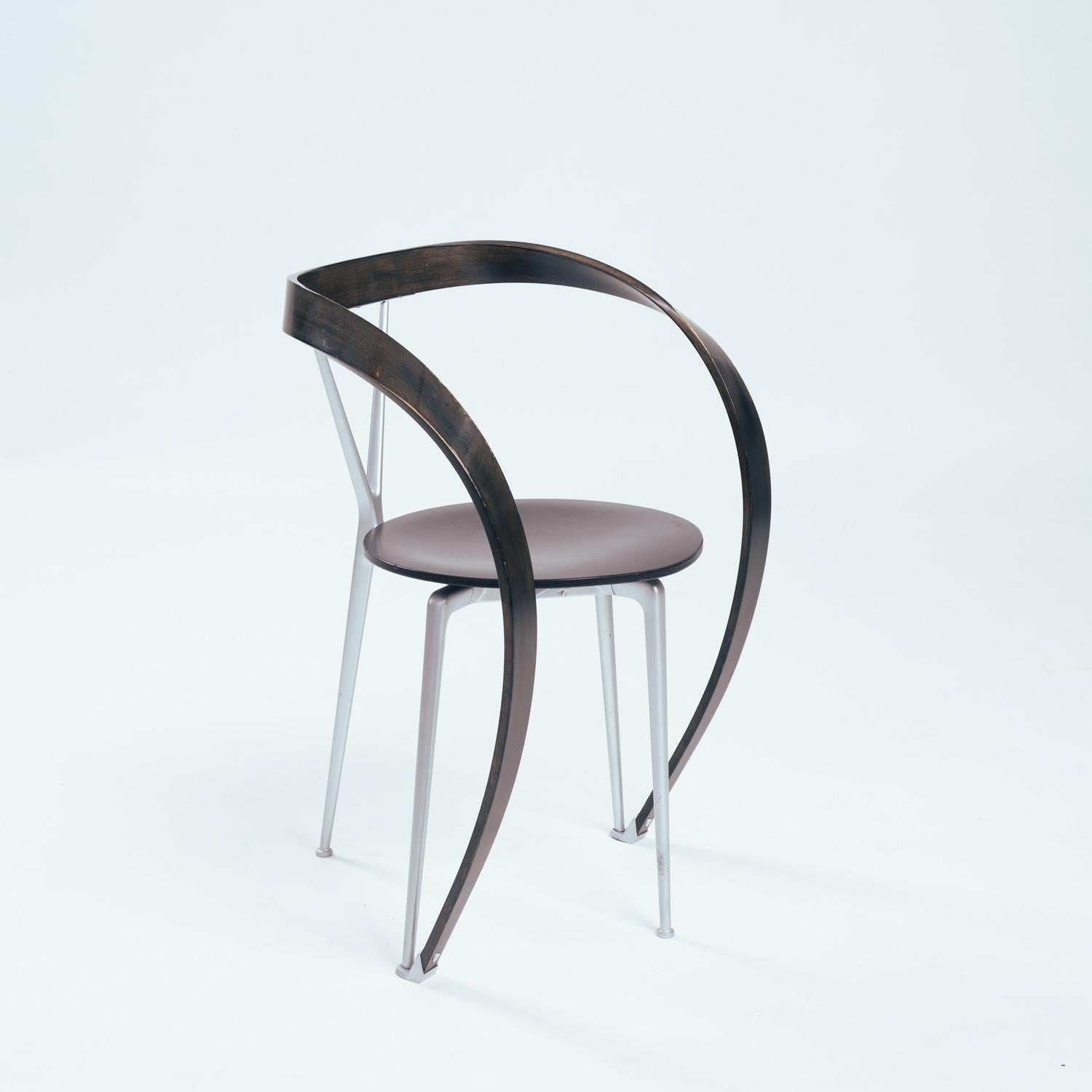 Cassina Revers Stühle, Andrea Branzi, 5 Stück in braun, 1993 im Angebot 7