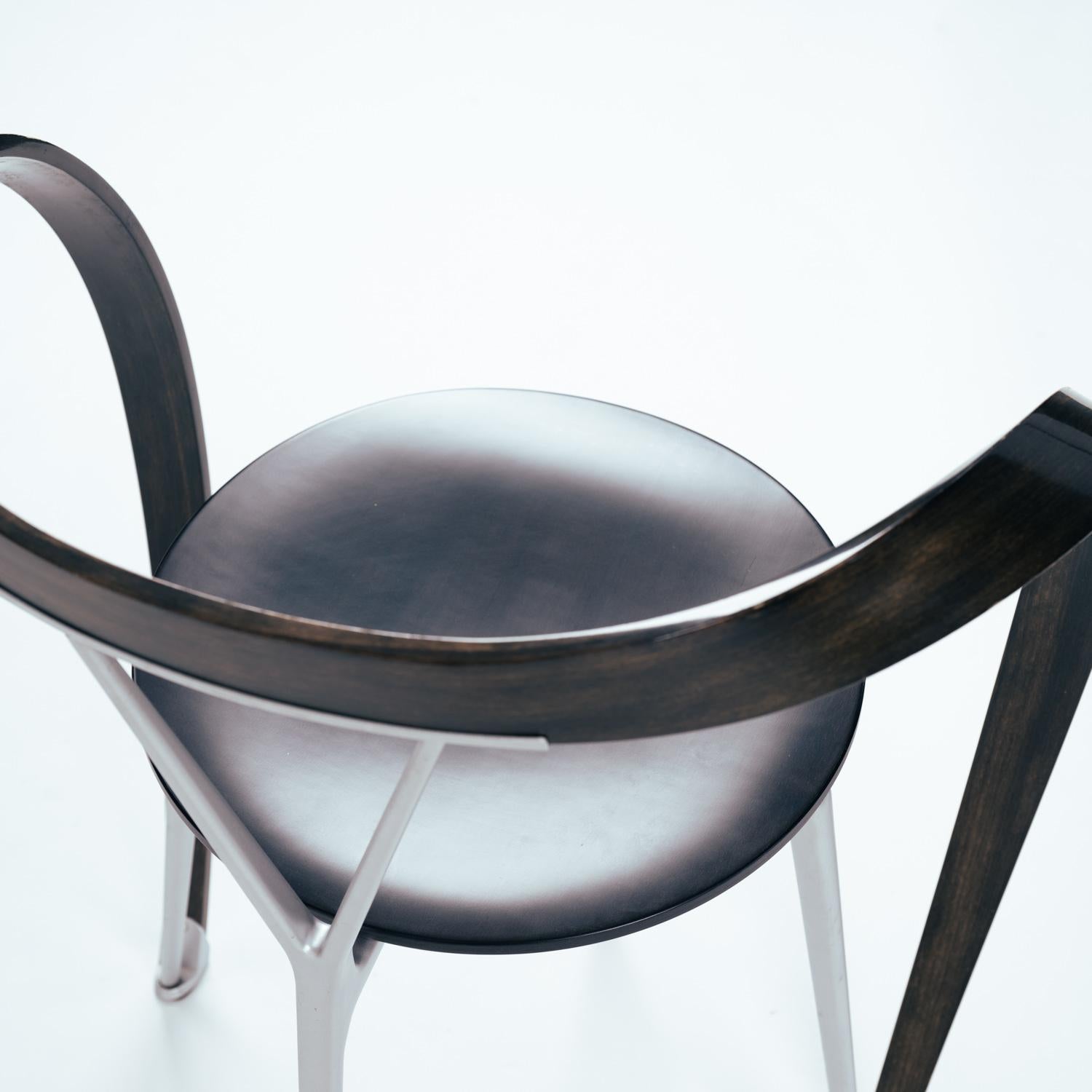 Cassina Revers Stühle, Andrea Branzi, 5 Stück in braun, 1993 (Ende des 20. Jahrhunderts) im Angebot
