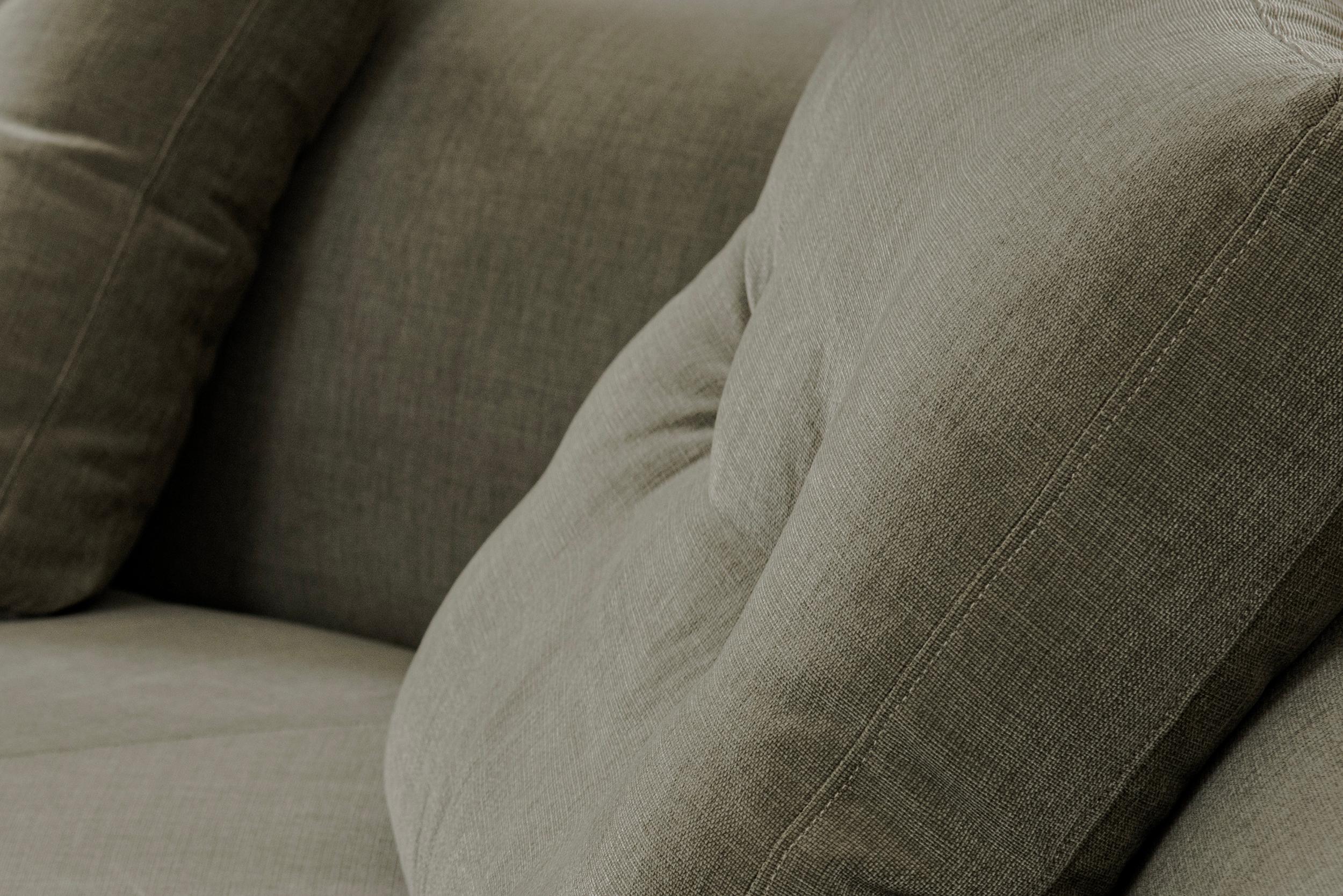 Modern Cassina Sengu Bold Sectional Sofa in Sage Green