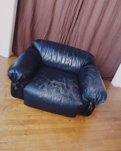 Cassina Sesann Lounge Chair von Gianfranco Frattini, Italien, 1970er Jahre