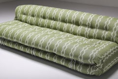 Cassina Soriana Four Seater Sofa by Afra and Tobia Scarpa in green Peter Dunham
