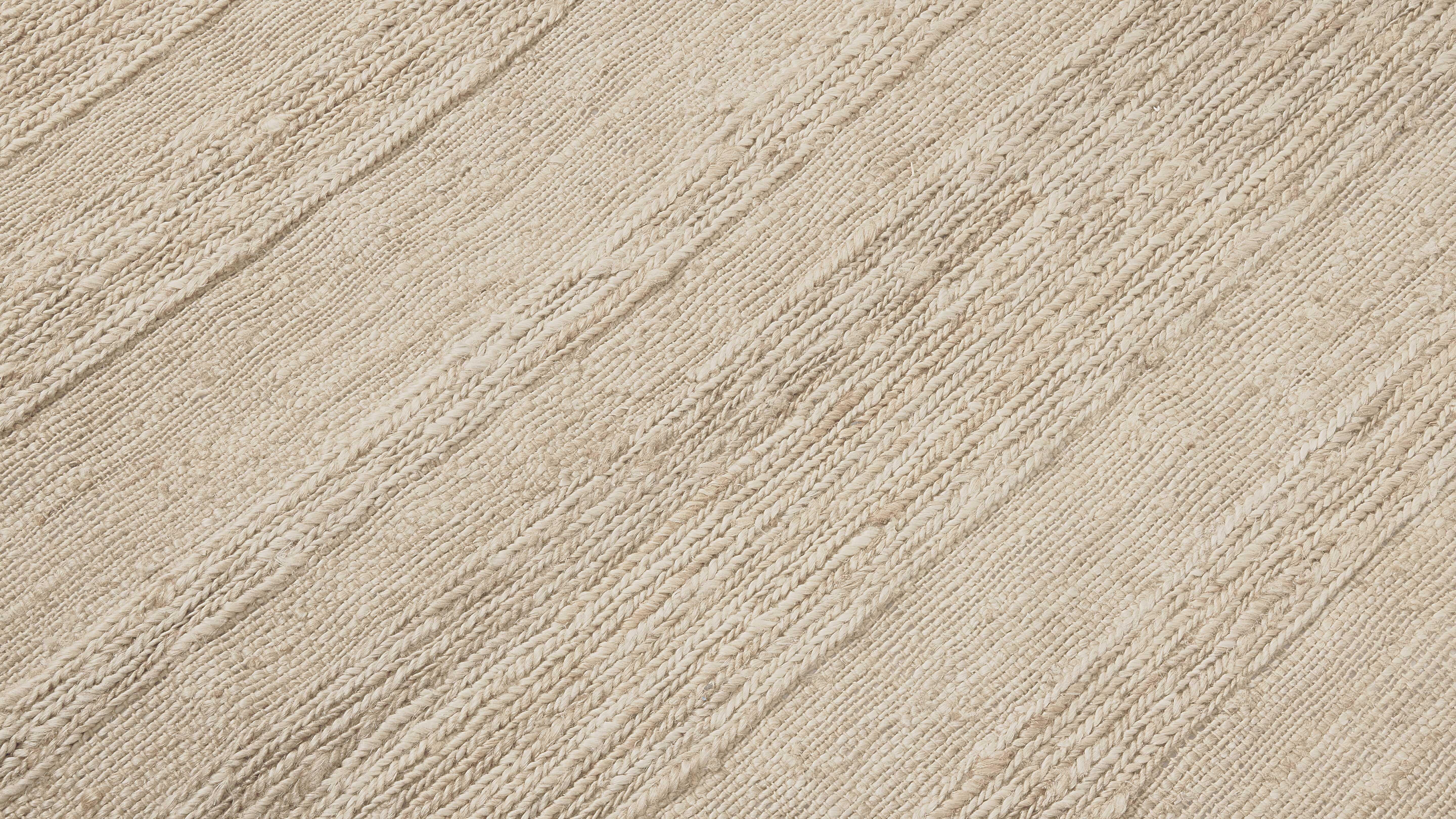 Mid-Century Modern Cassina Ténéré Tapis de jute tissé à la main Version du code-barres. en vente