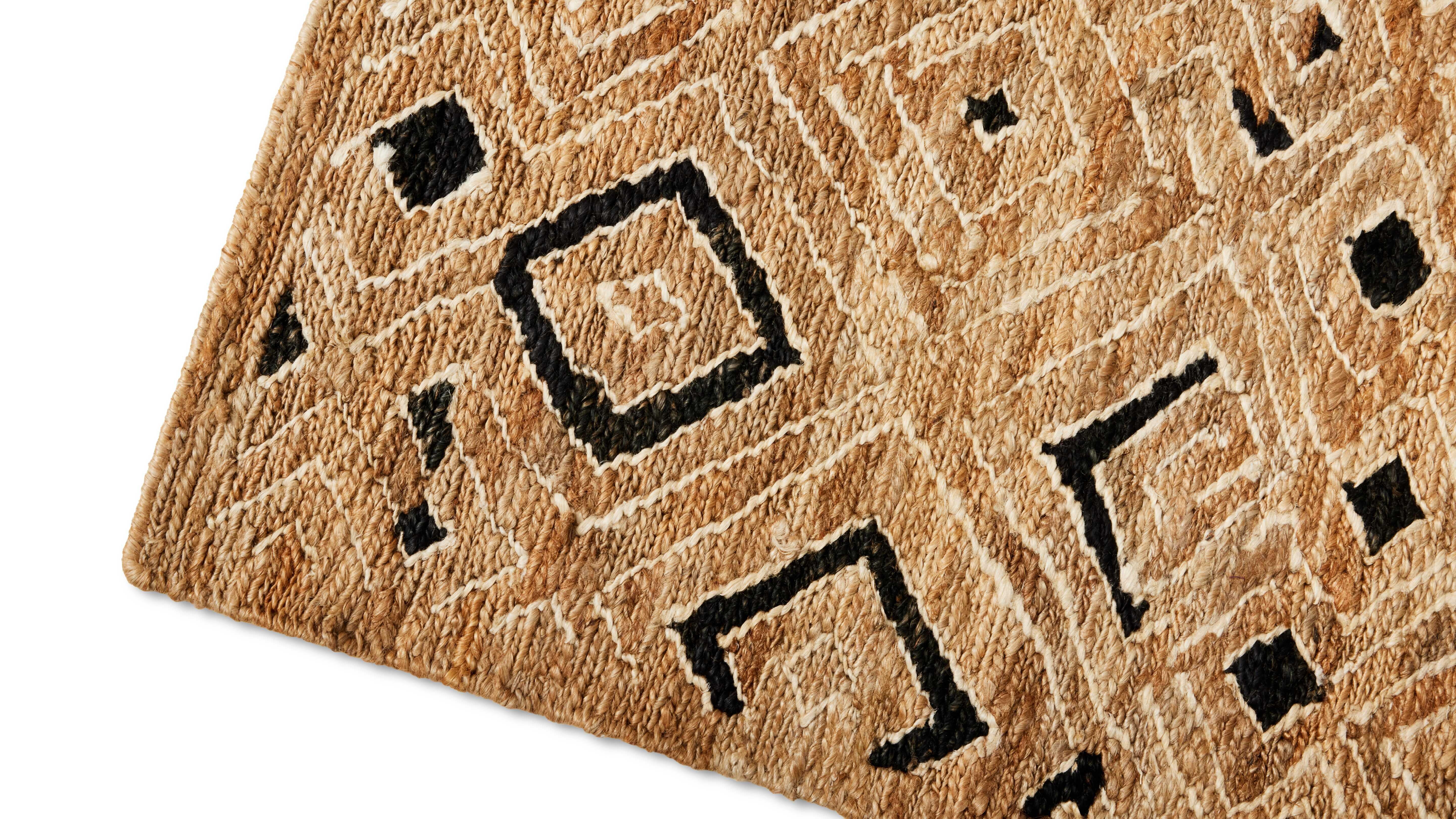 Mid-Century Modern Cassina Ténéré Tapis de jute tissé à la main Version polychrome. en vente