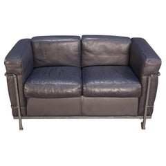 Cassina Two Seater Fauteuil Grand Confort Sofa by Le Corbusier