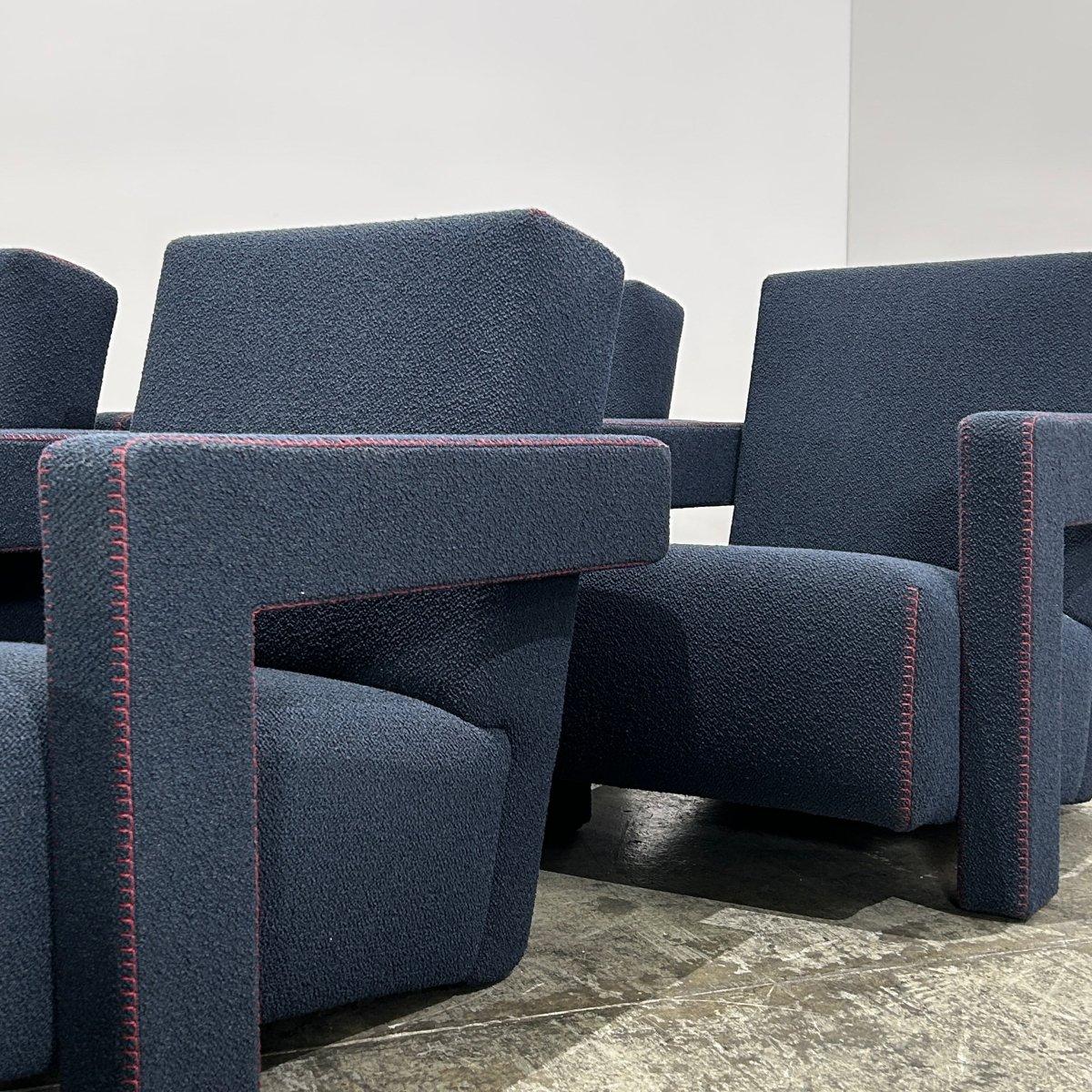 Dutch Cassina Utrecht Armchairs by Gerrit T. Rietveld, Set of Two For Sale