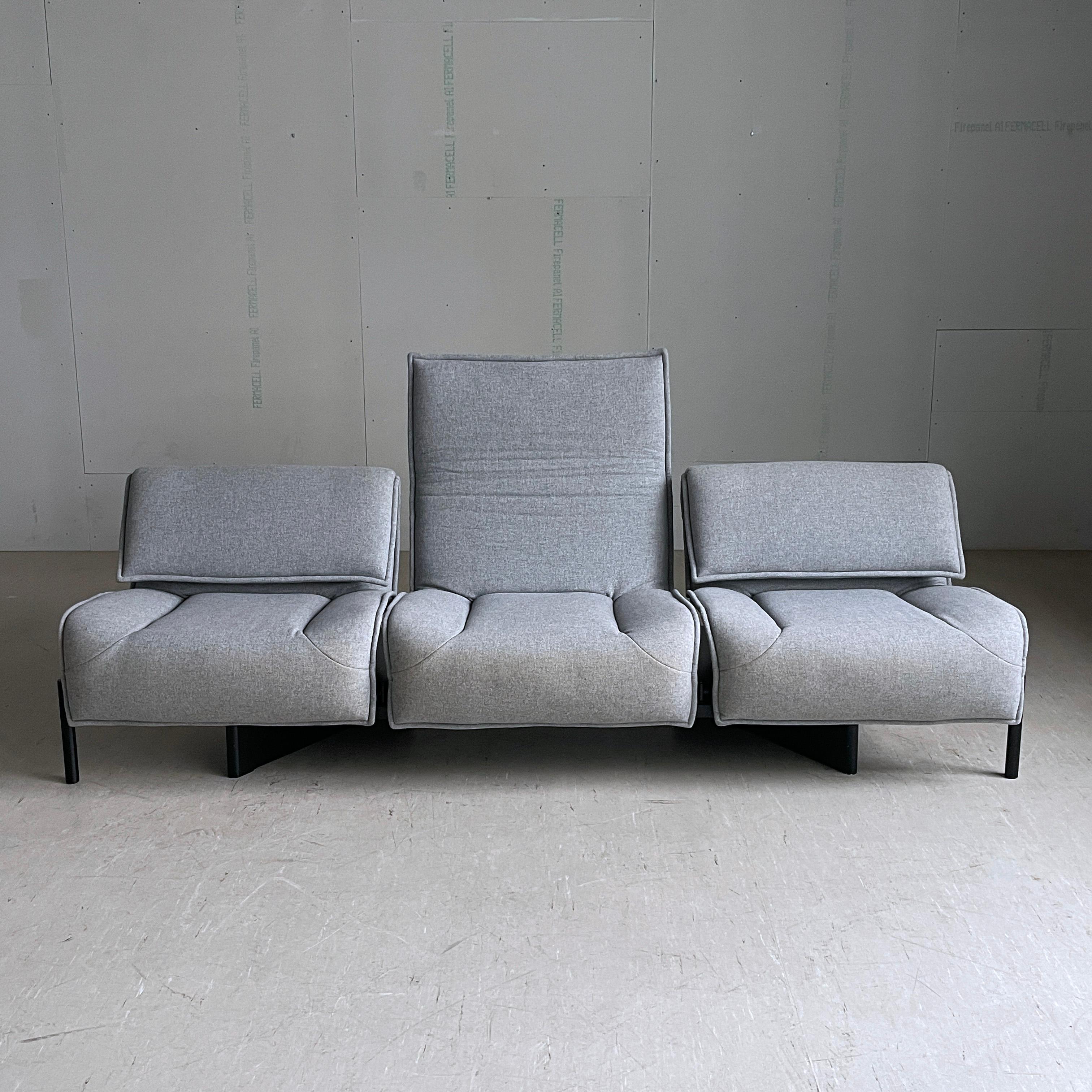 Italian Cassina Veranda 3 seater Sofa by Vico Magistretti For Sale