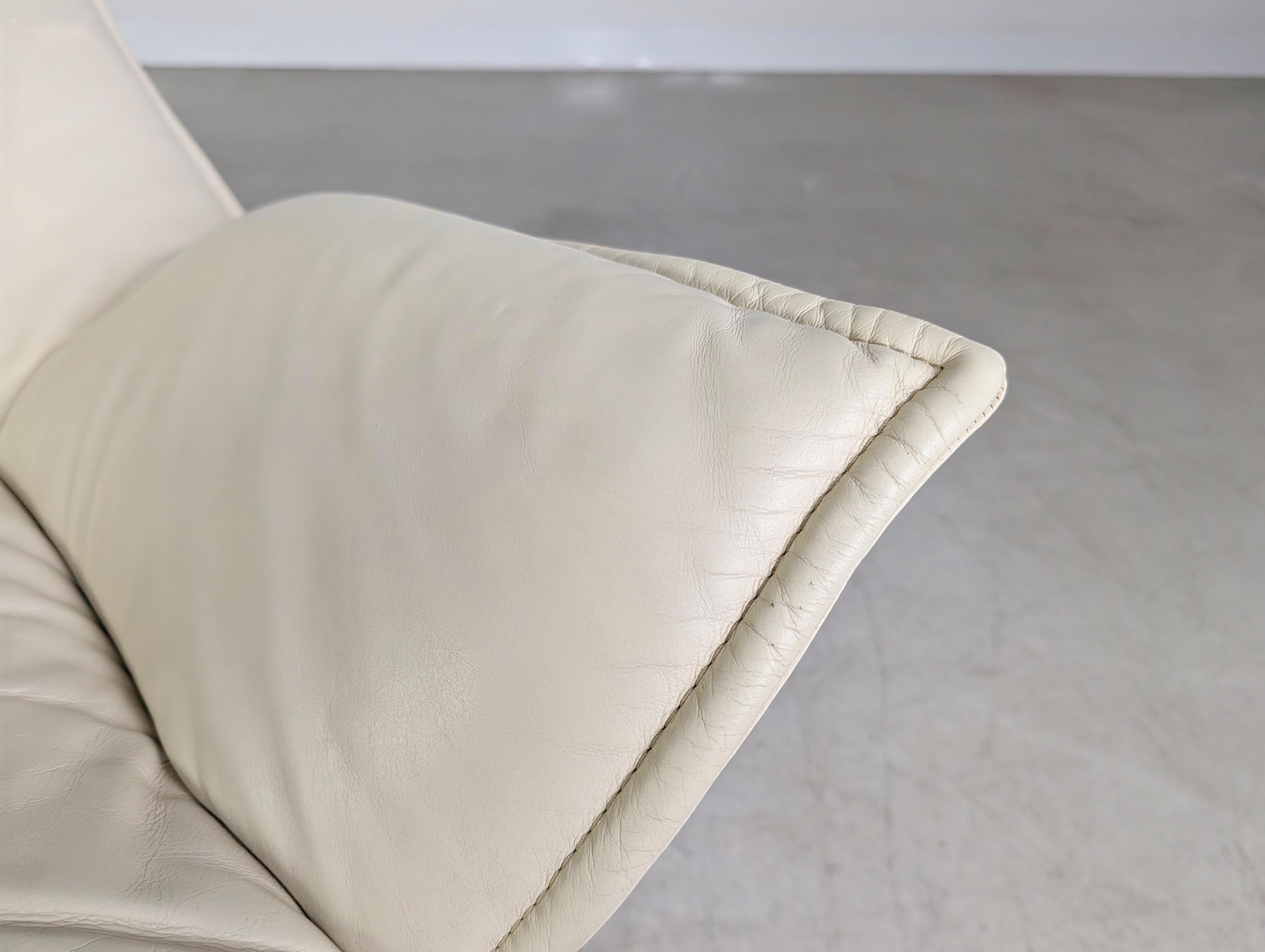 Cassina Veranda Sessel 1980 Vico Magistretti leder hell Design For Sale 8