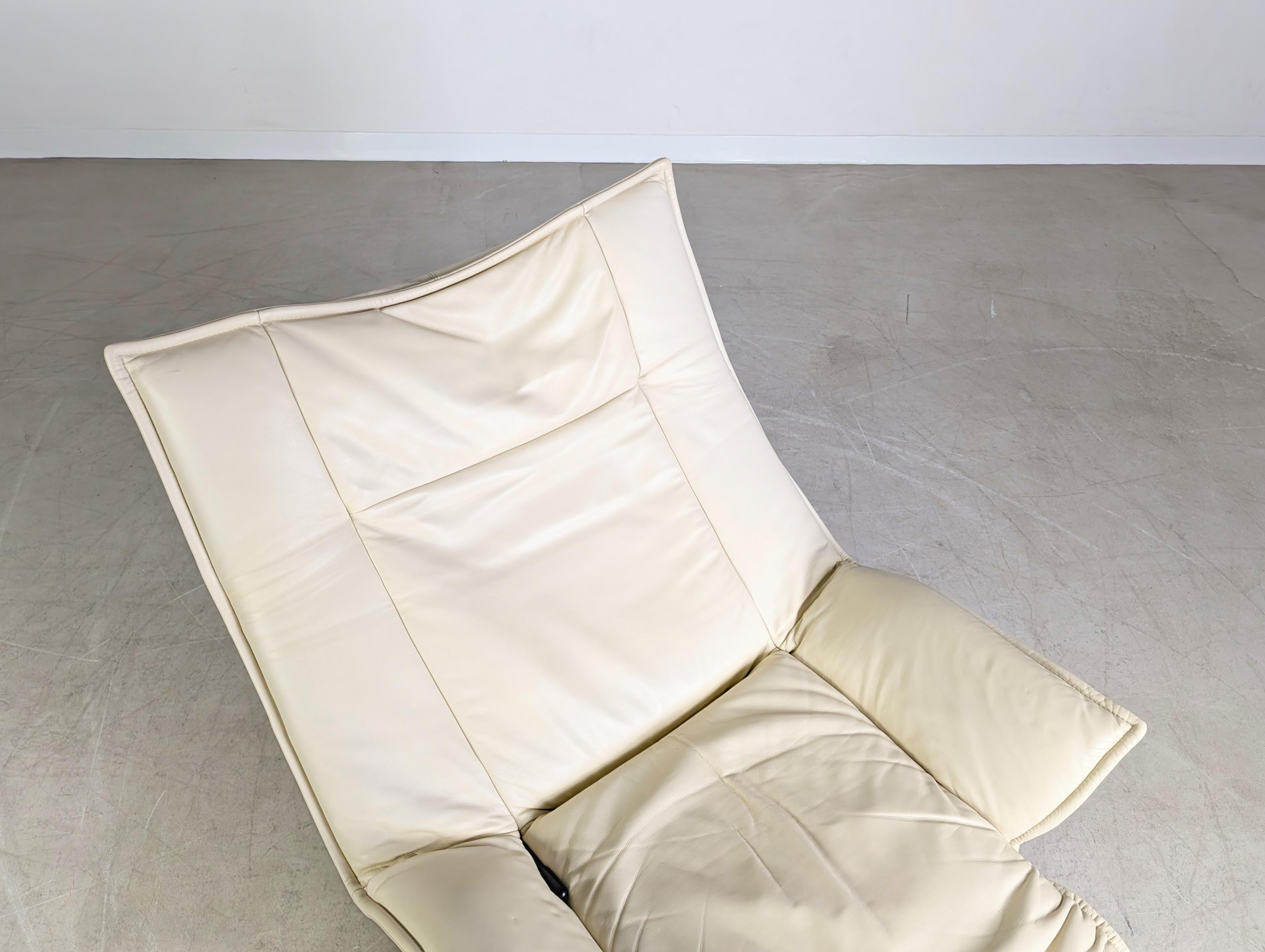 Cassina Veranda Sessel 1980 Vico Magistretti leder hell Design For Sale 9