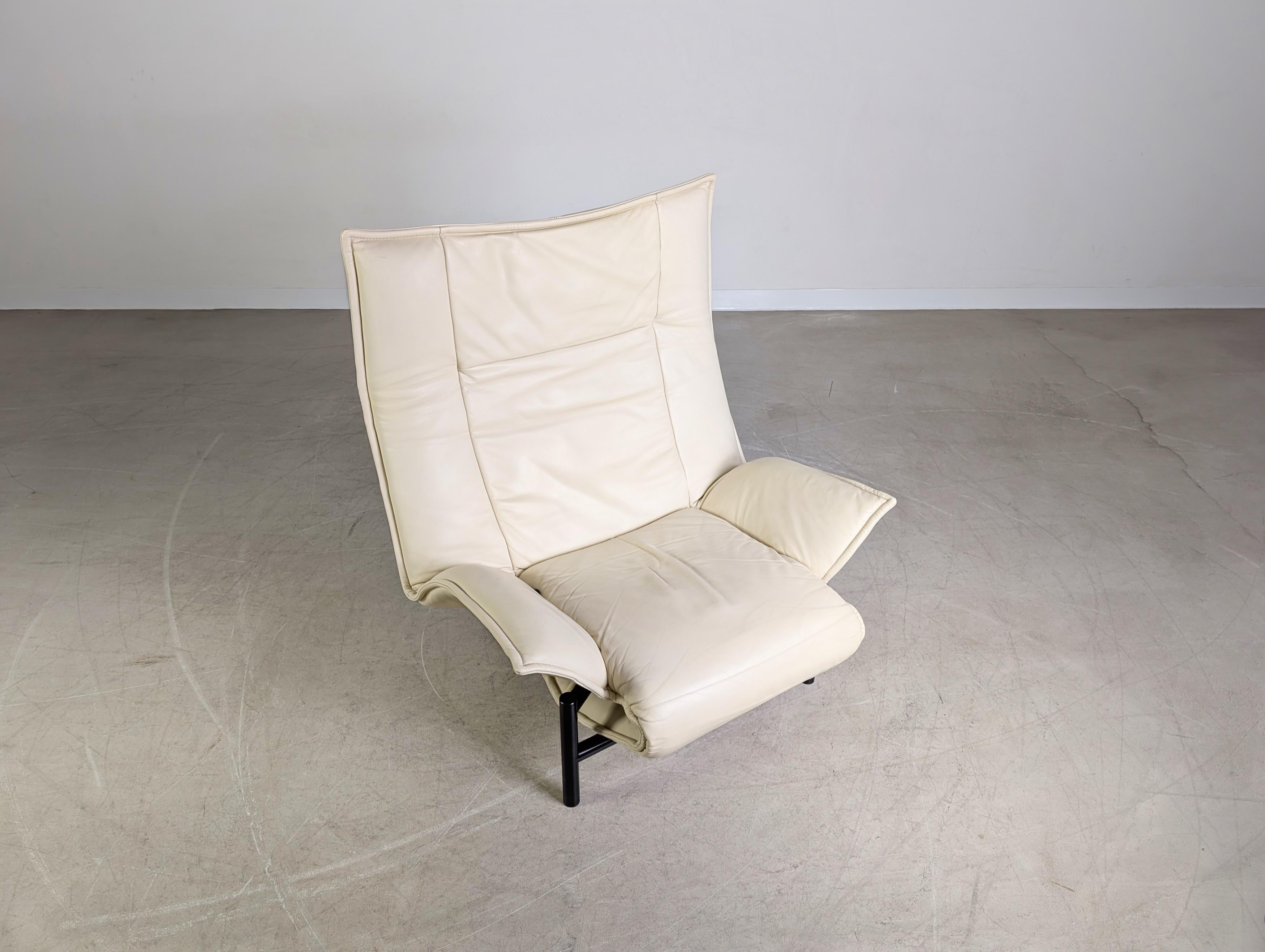 Cassina Veranda Sessel 1980 Vico Magistretti leder hell Design For Sale 1