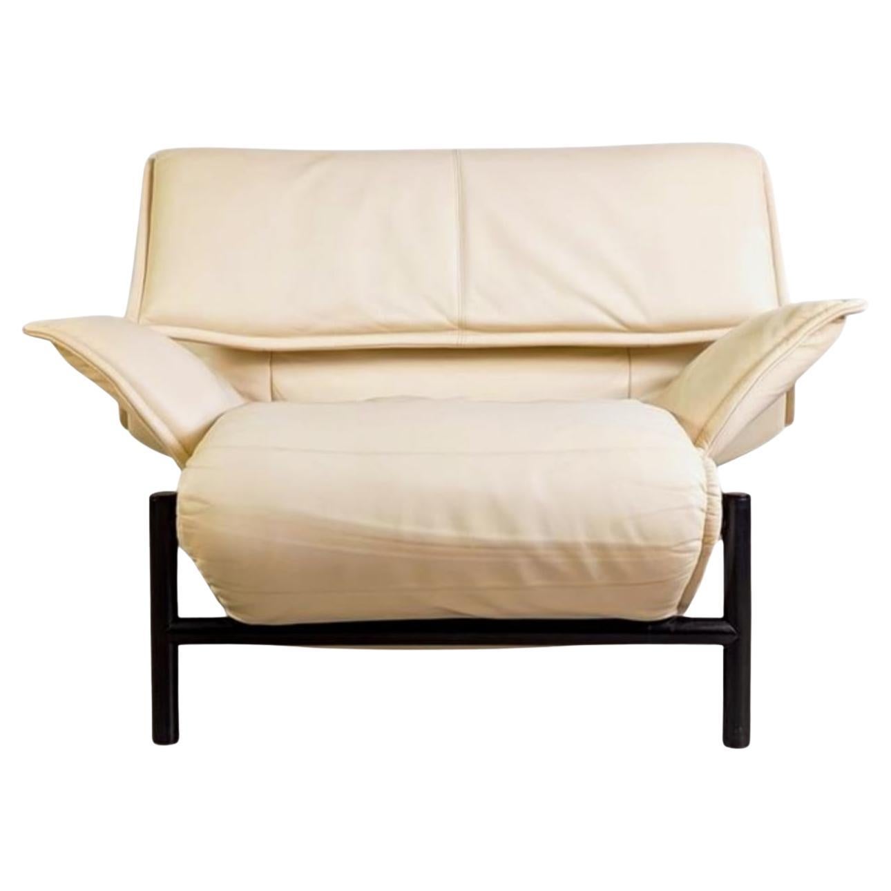 Cassina Veranda Sessel 1980 Vico Magistretti leder hell Design