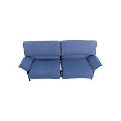 Cassina Veranda Sofa Design Couch Vico Magistretti Stoff blau