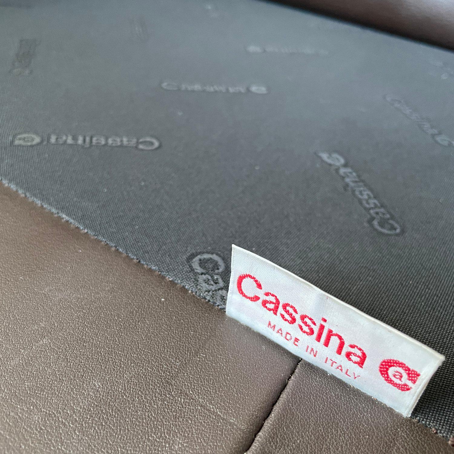 Cassina - Vico Magistretti Maralunga 2sitzer-Sofa aus Leder im Angebot 9